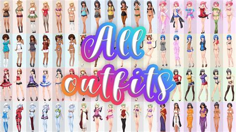 HuniePop All Outfits